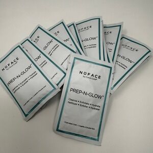 14 NuFACE Prep-N-Glow Exfoliating + Hydrating Dual Sided‎ Individual Cloths